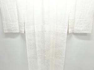 草花模様織り出し単衣長襦袢